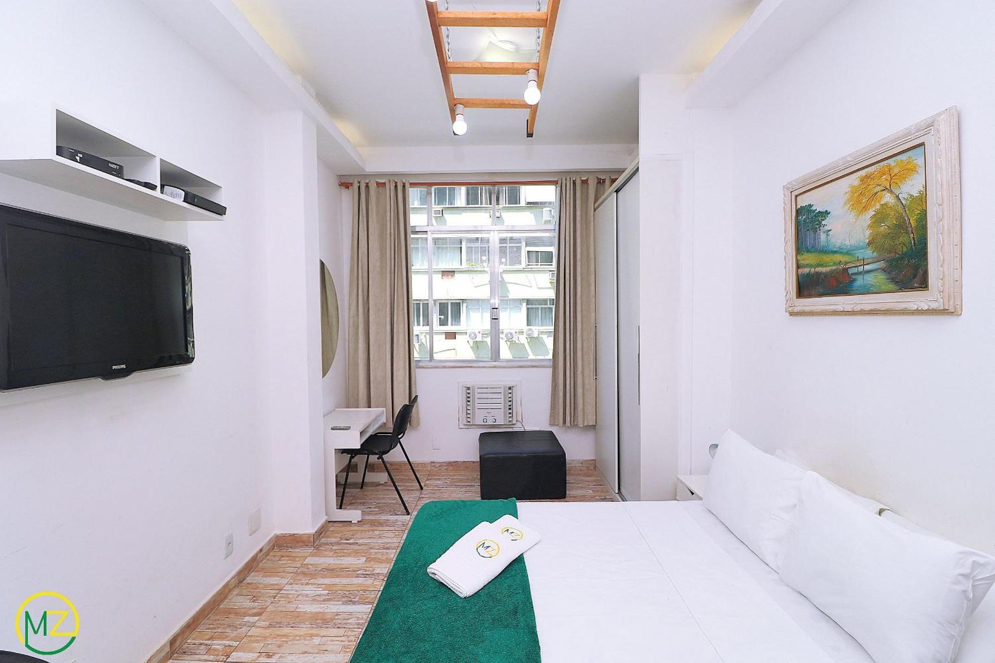 Studio Para 4 Pessoas Com Vista Mar Em Copacabana Rio de Janeiro Luaran gambar
