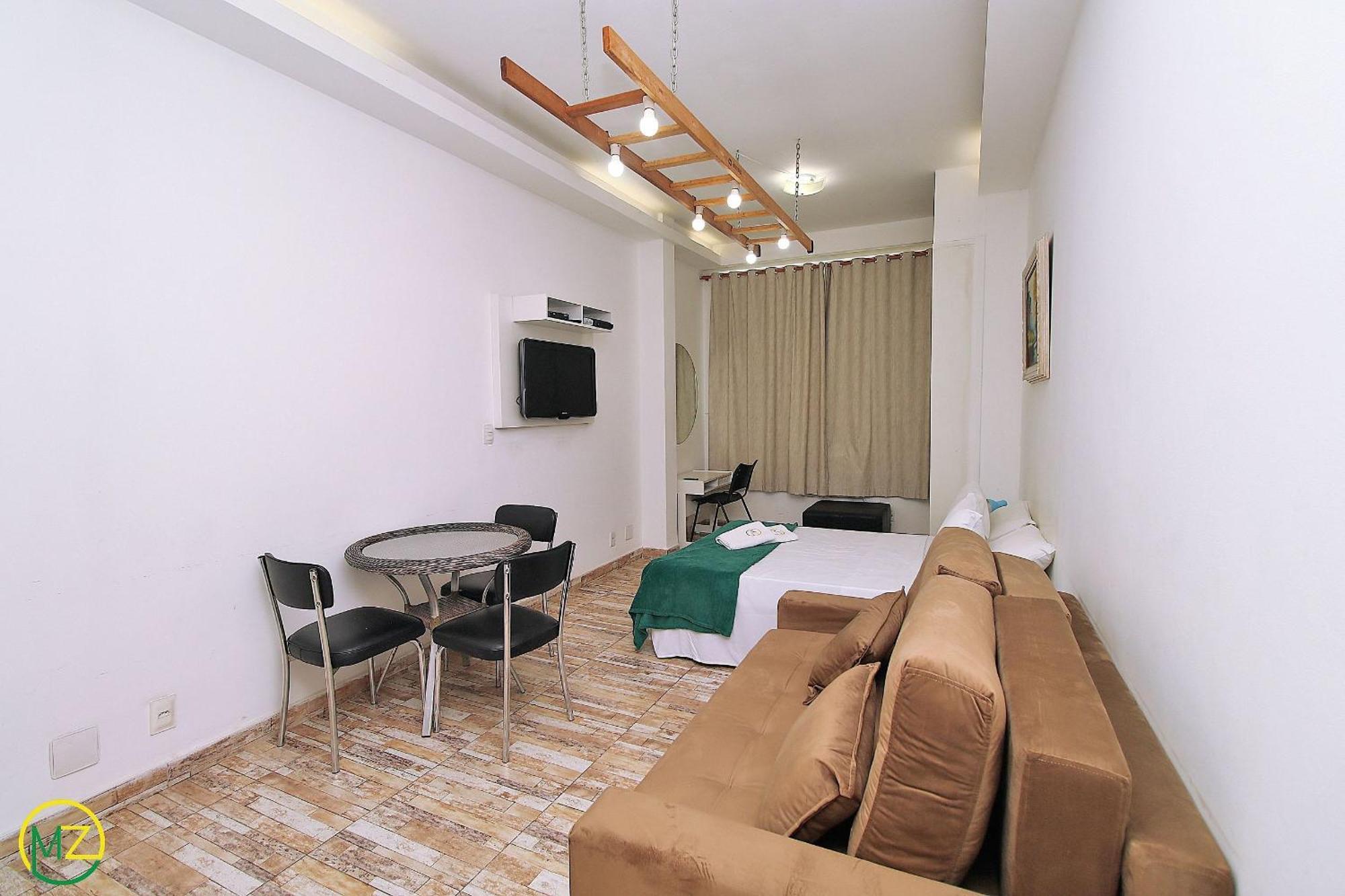Studio Para 4 Pessoas Com Vista Mar Em Copacabana Rio de Janeiro Luaran gambar