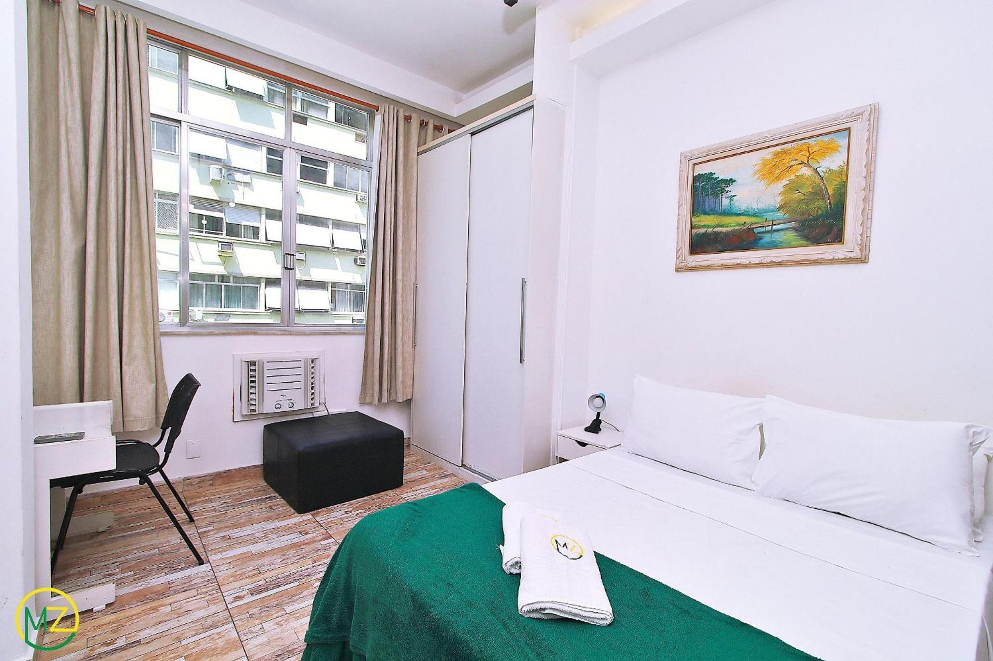 Studio Para 4 Pessoas Com Vista Mar Em Copacabana Rio de Janeiro Luaran gambar