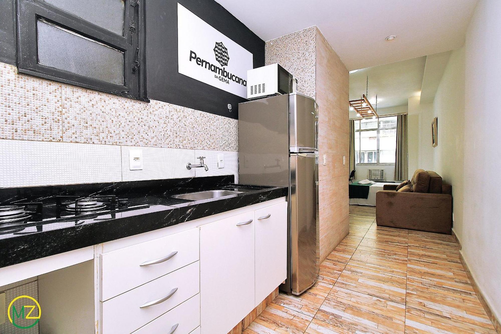 Studio Para 4 Pessoas Com Vista Mar Em Copacabana Rio de Janeiro Luaran gambar